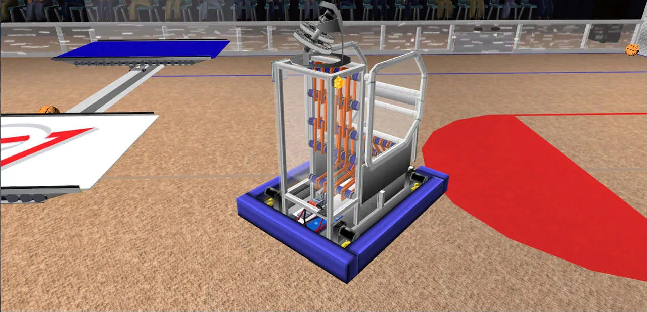 A robot on the field in Catalyst 2012.